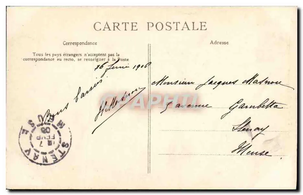 Verdun — As Margens do Rio Meuse — C. L. C. - Verso
