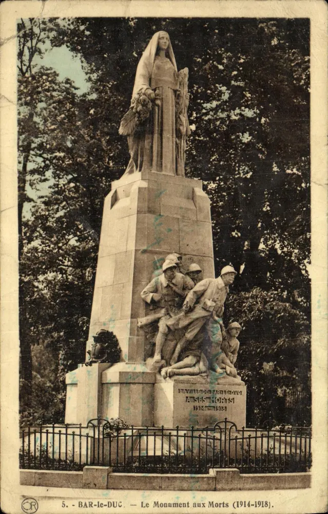 BAR-le-DUC — Monument aux Morts (1914-1918) — Éditeur : Éditions Artistiques d'Orléans - Vorderseite