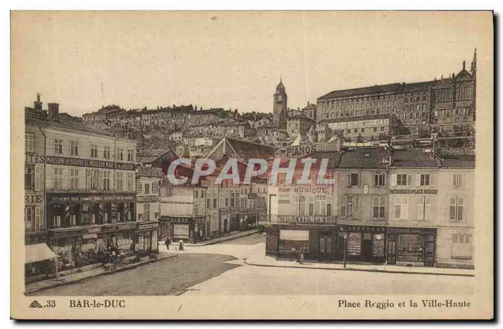 Bar-le-Duc — Place Reggio und Oberstadt — n°33 - Vorderseite