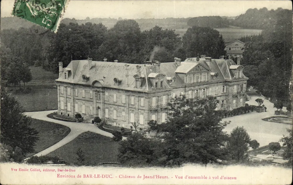 Schloss Jeand'Heurs — Umgebung von BAR-LE-DUC — Vogelperspektive — Verleger Emile Collot, Bar-le-Duc - Vorderseite