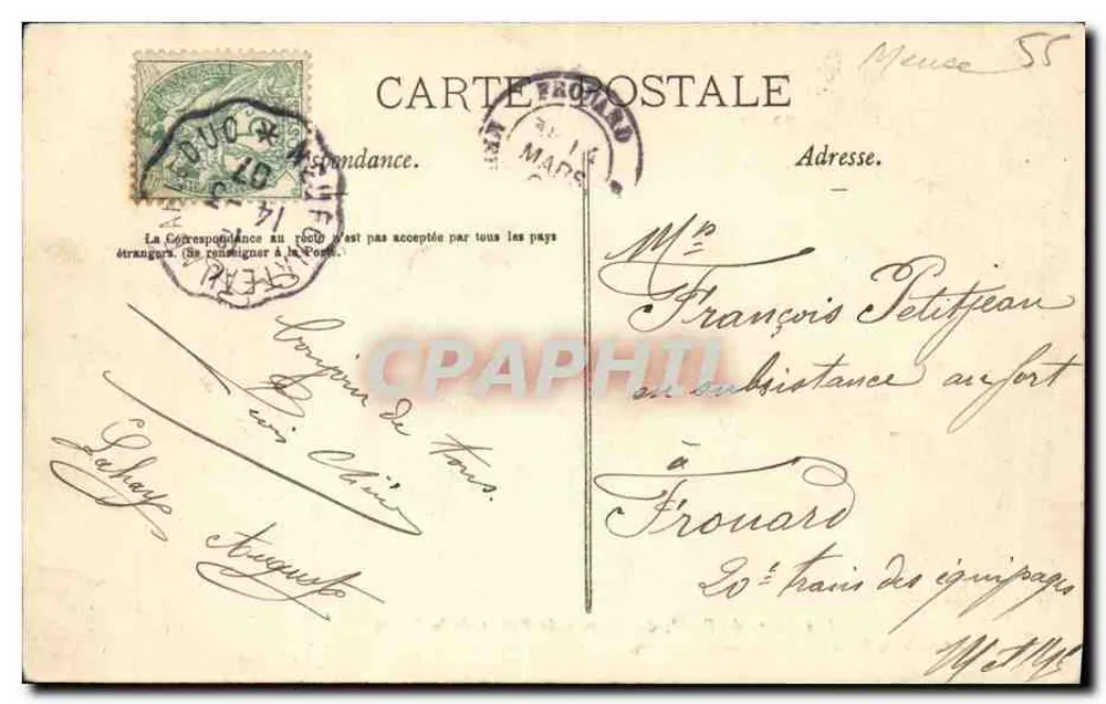 Sorcy — Les Ponts du Canal, du Chemin de Fer et de la Route — Grand Bazar de la Meuse et Magasins Réunis, Commercy - Rückseite