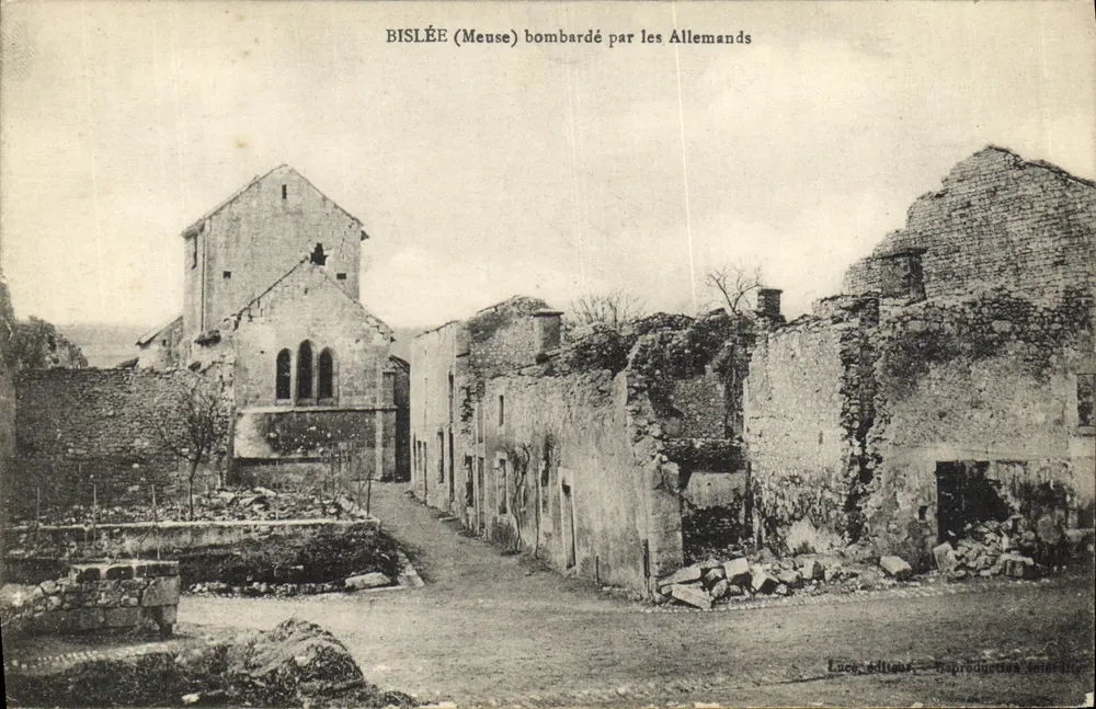 Bislee (Meuse) — Ruinen nach deutschen Bombenangriffen — Lucé, Verlag - Vorderseite