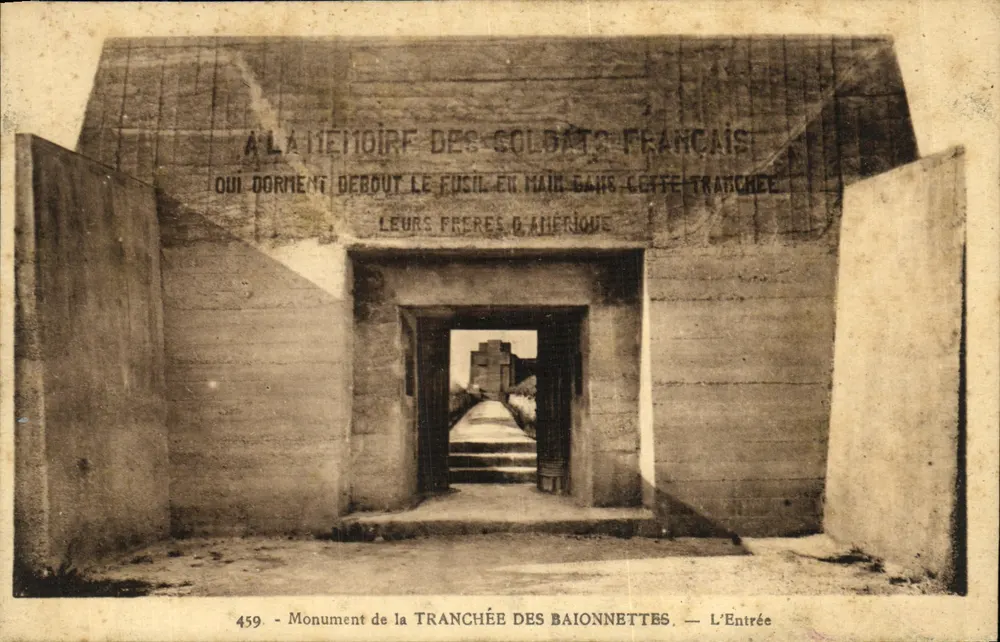 Monument der Baionetten-Schützengraben — Der Eingang — Verdun-Edition - Vorderseite