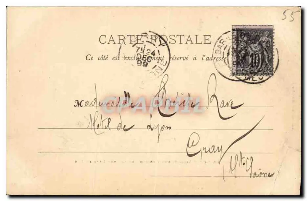 Bar-le-Duc - Ville-Haute - Alter Schloss der Herzöge von Bar — Verlag Em. Collot, Bar-le-Duc - Rückseite