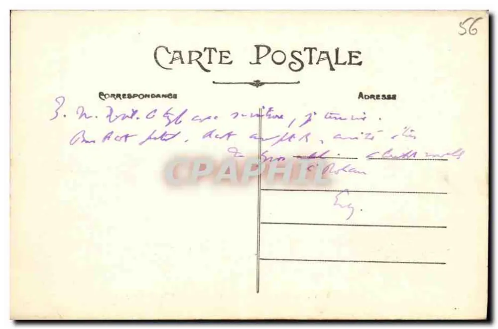 Joselin — Eine der Eingänge zum Schloss und die Conciergerie — Artaud et Nozais, Nantes - Rückseite