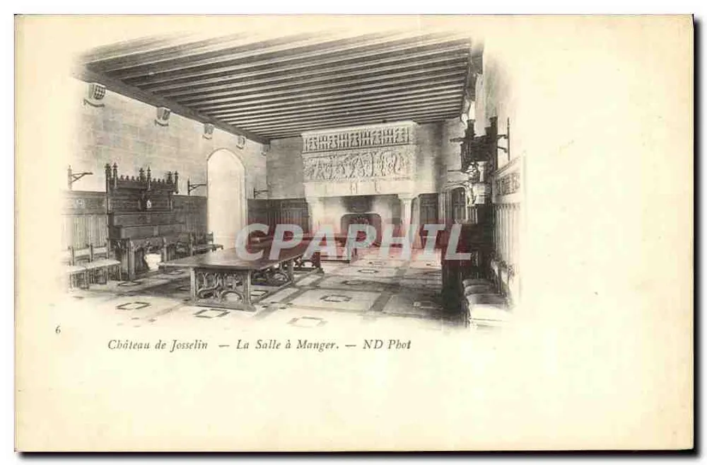 Schloss Josselin — Das Esszimmer — ND Fotografie - Vorderseite