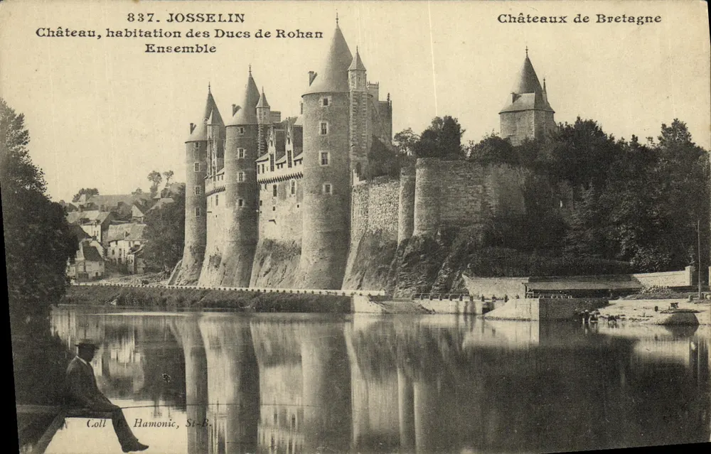 Josselin — Schloss, Wohnsitz der Herren von Rohan — Schlösser der Bretagne, Serie 837 - Vorderseite