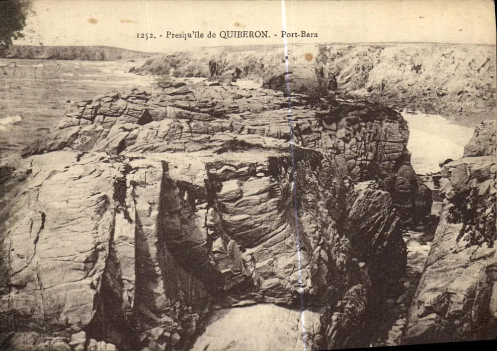 Presqu'île de Quiberon — Port-Bara — editor Laurent-Nel, n° 1252 - Frente