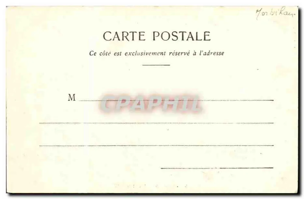VANNES - O Hotel de Ville — Coleção David, n° 10 bis - Verso
