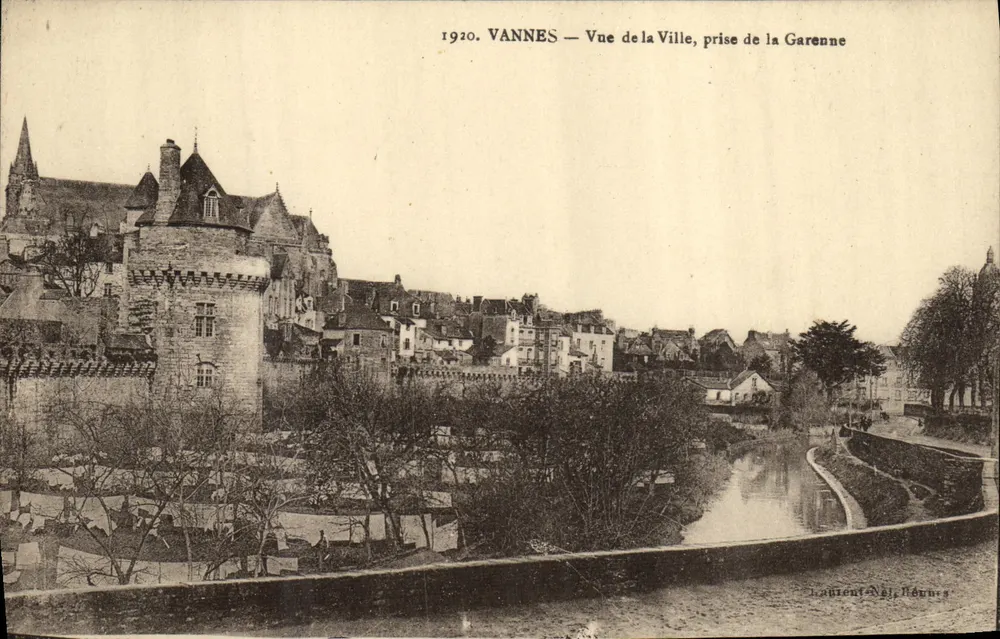 VANNES — Ansicht der Stadt, aus der Garenne — Laurent & Fils, N° 56 - Vorderseite