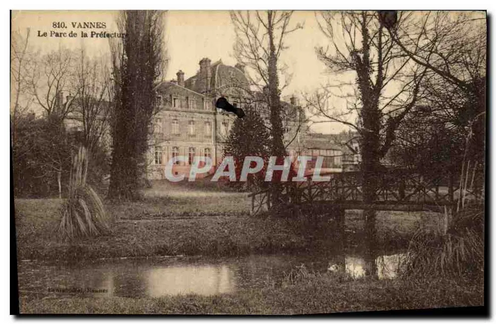 VANNES — O Parque da Prefeitura — Editor: Léonard & Cie, n° 810 - Frente