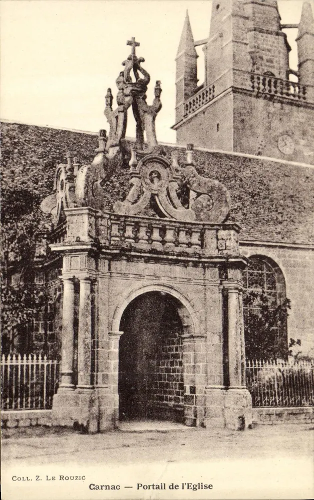 Carnac — Poort van de Kerk — Coll. Z. Le Rouzic - Voorkant