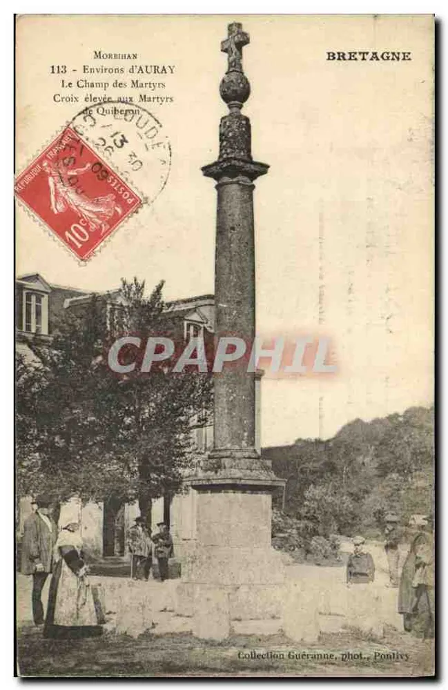 Das Feld der Märtyrer — Hochgestellte Kreuz der Märtyrer von Quiberon — Sammlung Guéranne, Foto von Poulivy - Vorderseite