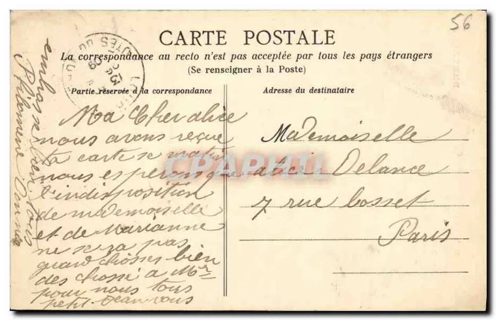 Das Feld der Märtyrer — Hochgestellte Kreuz der Märtyrer von Quiberon — Sammlung Guéranne, Foto von Poulivy - Rückseite