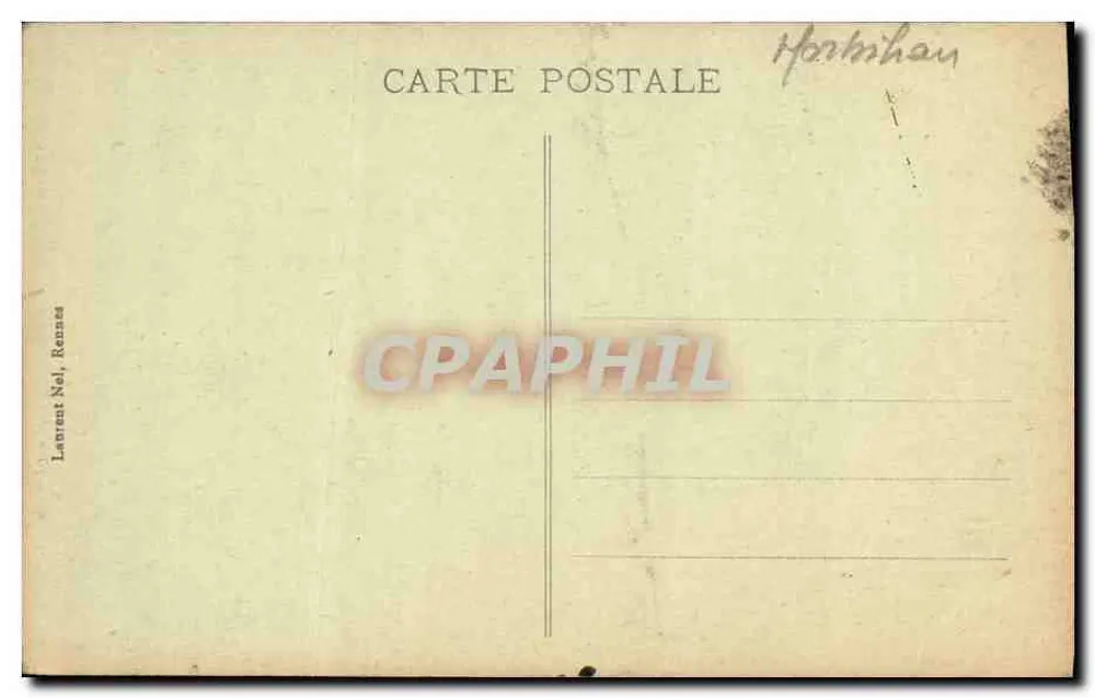 Ste-ANNE d'AURAY - Estátua Milagrosa — Laurent Nel, Rennes, n°2985 - Verso