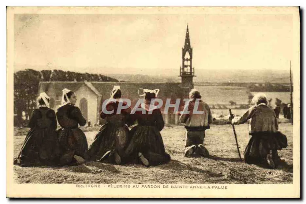 Bretagne - Pilger am Gnadenfest von Sainte-Anne-la-Paloue — Editions Artistiques E. Hamonic, St-Briac - Vorderseite