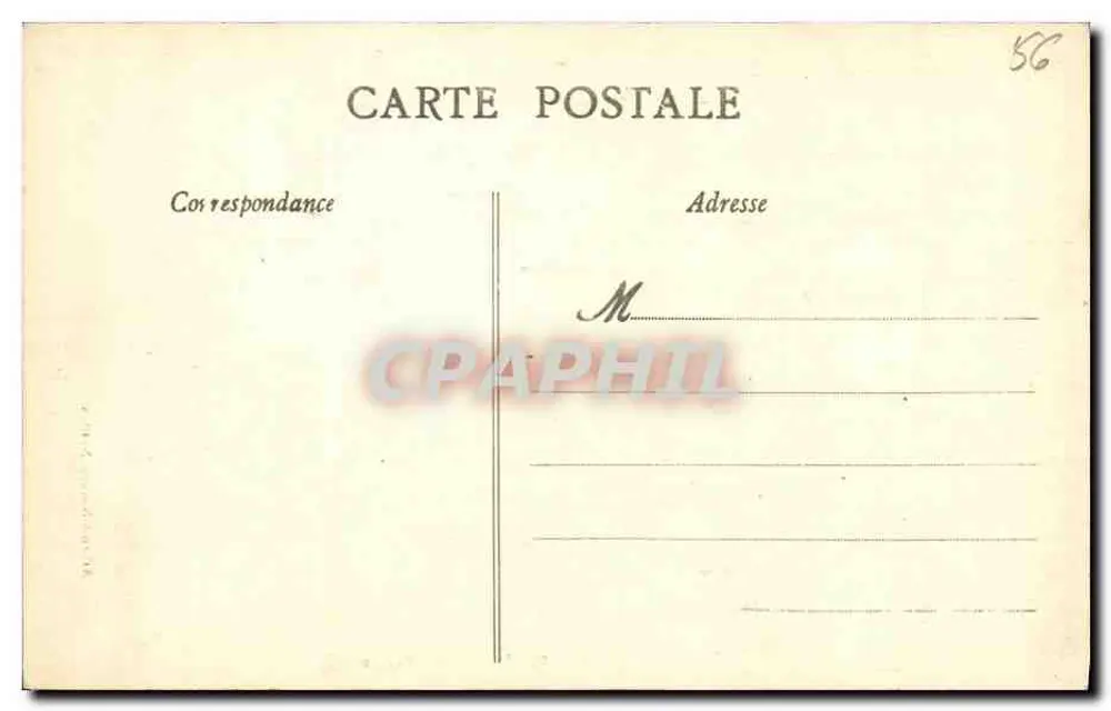 JOSSELIN - Rue du Château — vista de rua com casas de madeira — editor Artaud-Normand, n°25 - Verso