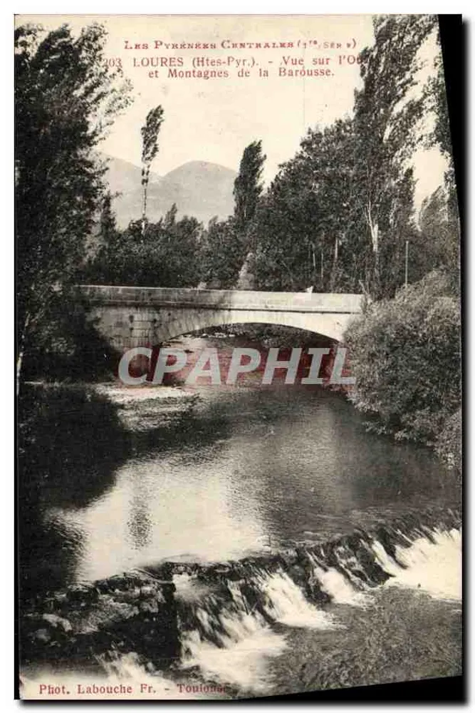 Loures (Hautes-Pyrénées) — Blick auf den Oo und die Berge der Barousse — Foto. Labouche Fr. - Toulouse - Vorderseite