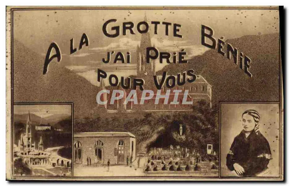 Lourdes-Höhle — Gebet für Sie — Verlag P. Doret - Vorderseite