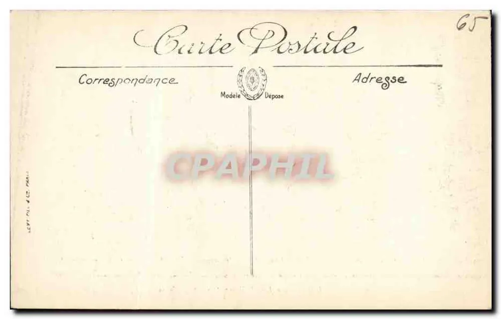 Lourdes — Gipfel des Pic du Jer, das Observatorium und das Kreuz — LL - Rückseite