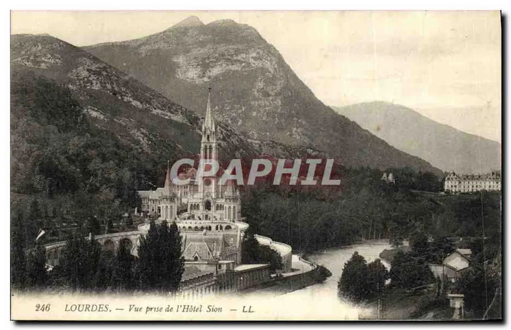 Lourdes — Ansicht vom Hotel Sion — LL - Vorderseite