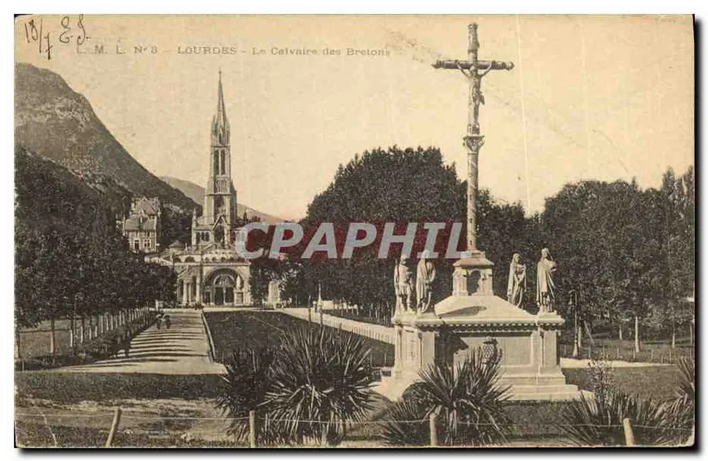 Lourdes - O Calvário dos Bretões — L.M.É. N°3 - Frente
