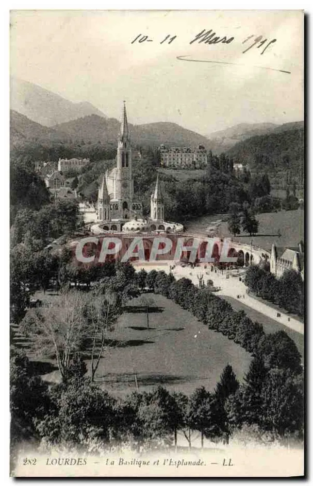 Lourdes — A Basílica e a Esplanada — LL - Frente