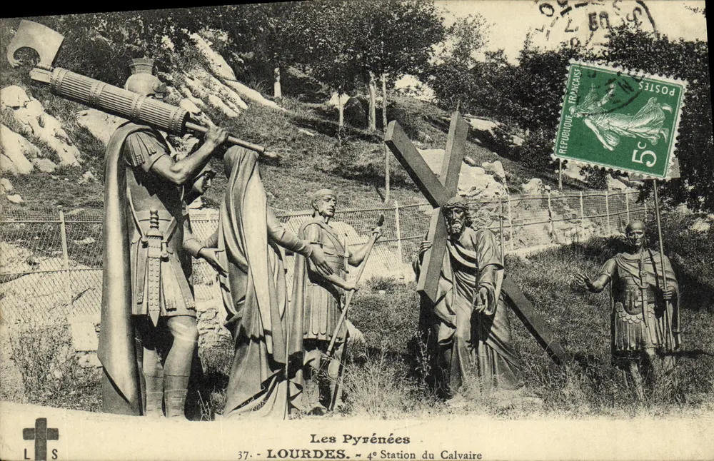 Die Pyrenäen — 4. Station des Calvariums — Lourdes - Vorderseite