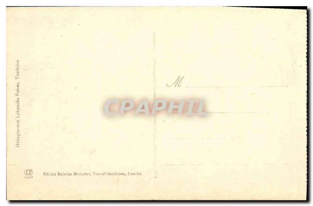 Lourdes - Le Fort und die Vallée d'Argelès — Édition Galeries Modernes, Tourtel-Houblrous, Lourdes, n° 560 - Rückseite