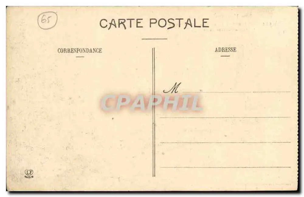 Lourdes - 11. Station des Leidens — Jesus trägt sein Kreuz — Phototypie Labouche frères, Toulouse - Rückseite
