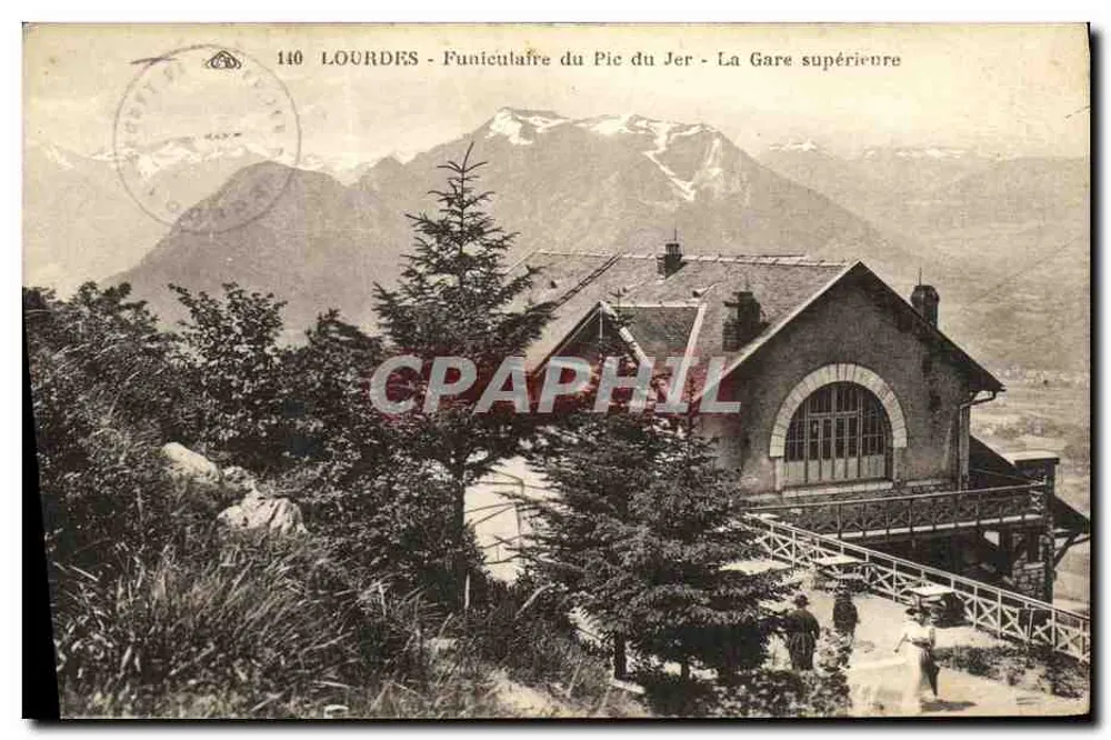 Lourdes - Seilbahn des Pic du Jer - Die Oberstation - Vorderseite