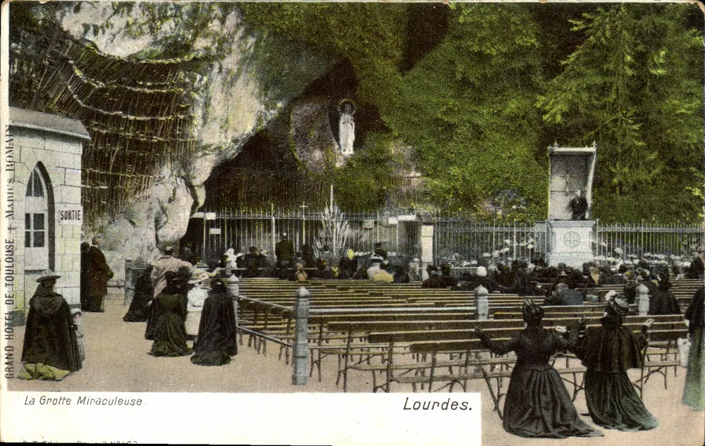 A Grotta Milagrosa — Lourdes — editor: Grand Hôtel de Toulouse + Marius Bomancy - Frente