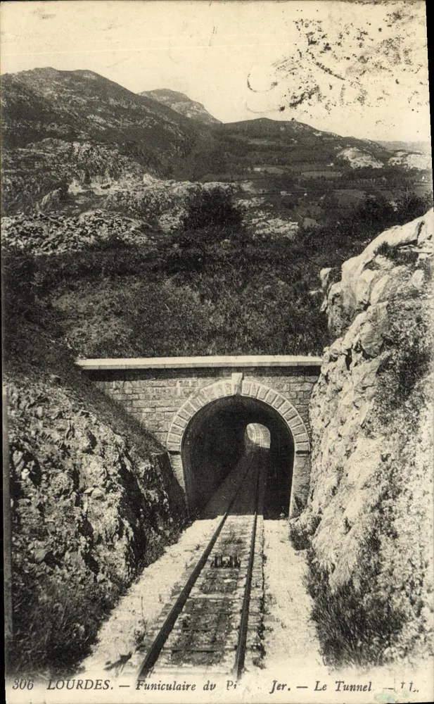 Lourdes — Funicular do Pic Jer — O Túnel — n° 306 - Frente