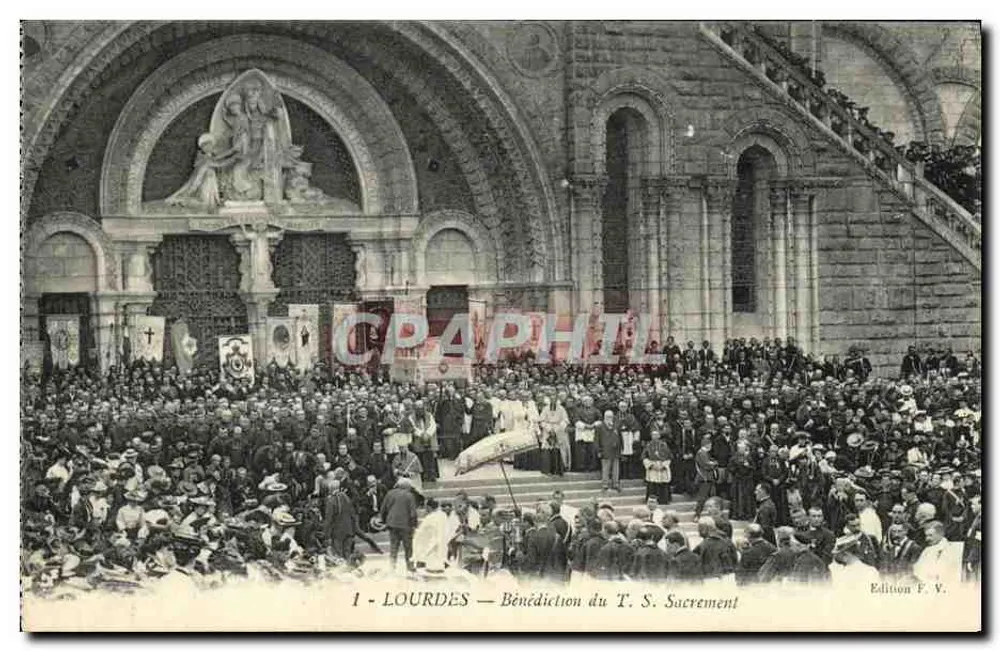 LOURDES — Bênção do Santo Sacramento — Edição F. V. - Frente