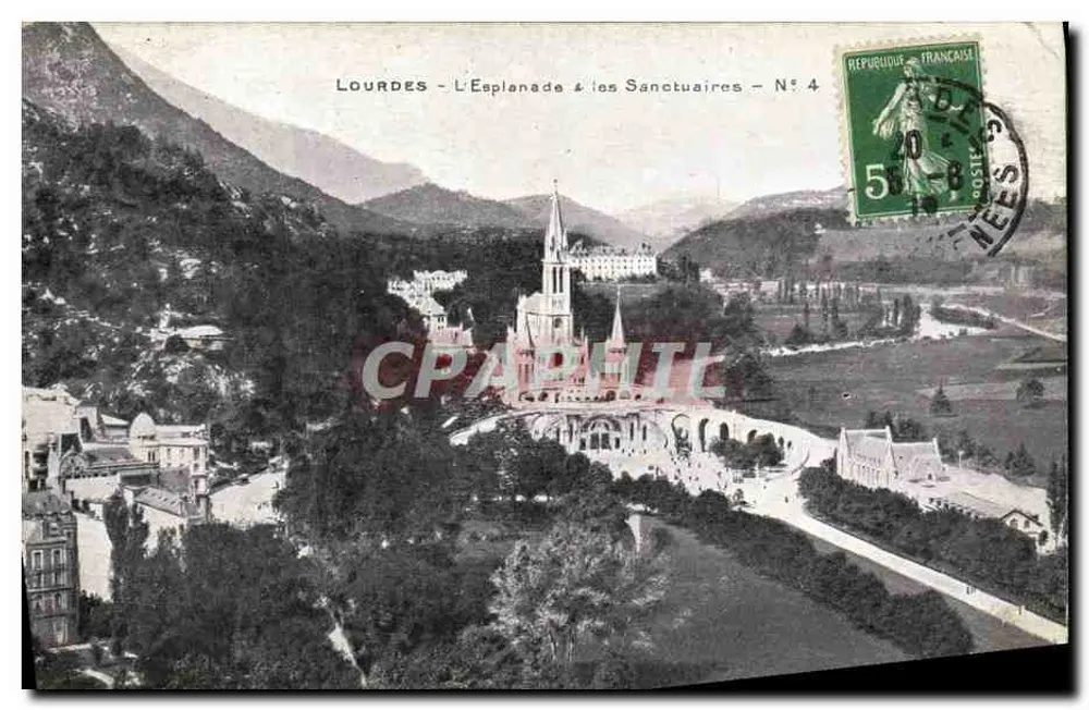 Lourdes - Die Esplanade & die Wallfahrtsstätten - Nr. 4 - Edition Alliance Catholique - Vorderseite