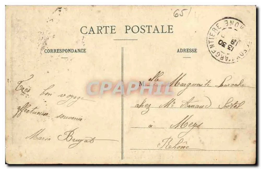 Lourdes — La Procession du Saint-Sacrement — Les Pyrénées, éditeur L.S. - Verso