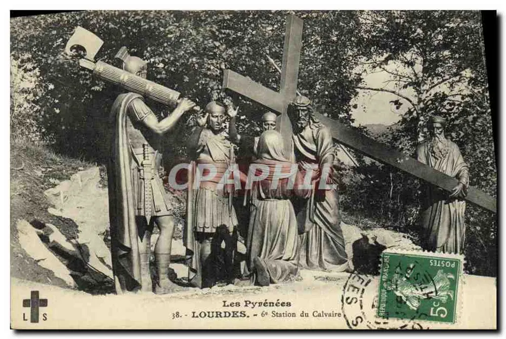 Lourdes — 6ª Estação do Calvário — Os Pirineus, n°38 - Frente