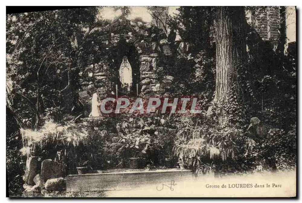 Gruta de LOURDES no Parc — editor desconhecido, número de série não visível - Frente