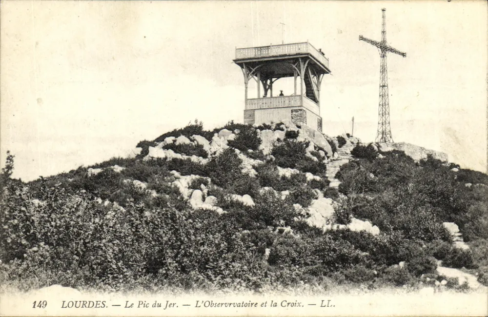 Lourdes — Der Pic du Jer — Das Observatorium und die Kreuz — n°149 - Vorderseite
