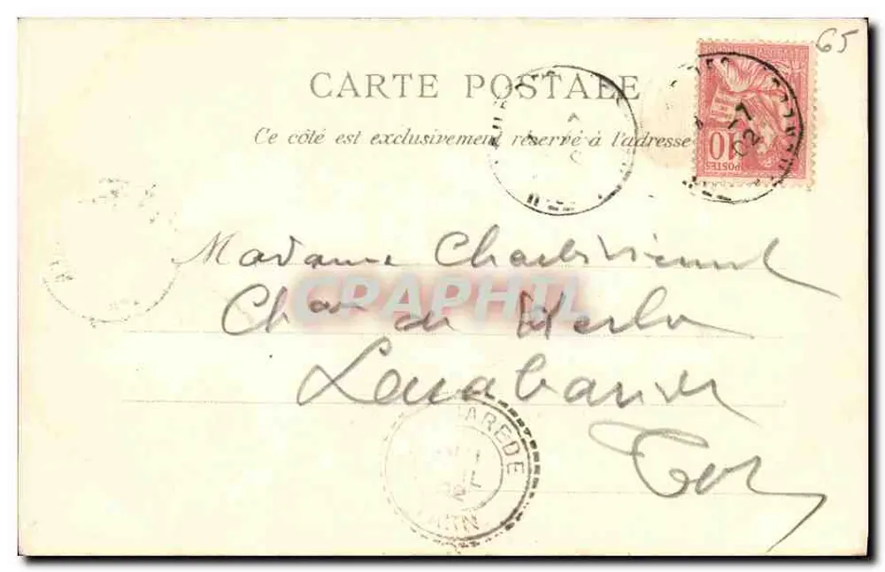 Lourdes — Funicular, Pic du Jer, Gare d'Arrivée — O. T. Éditeur - Verso