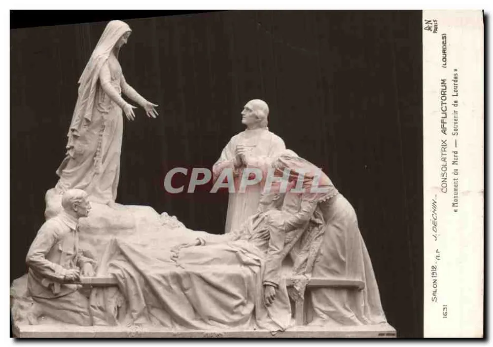 Monument du Nord — Souvenir de Lourdes — J. Déchênin, Paris — Salon 1912 - Vorderseite