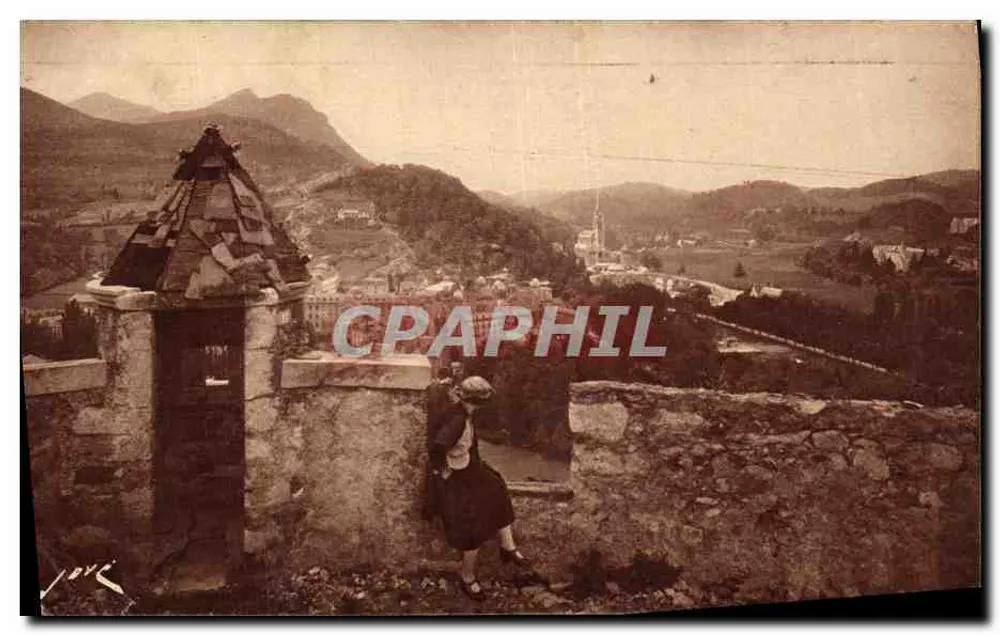 Lourdes (H.-P.) — Vue d'ensemble prise du Château-fort — Édition Jové, Pau (H.-P.) - Vorderseite