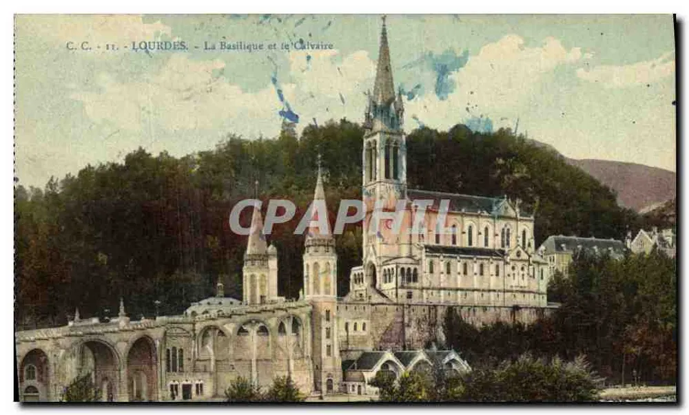 Lourdes - A Basílica e o Calvário — C.C. - 11 - Frente