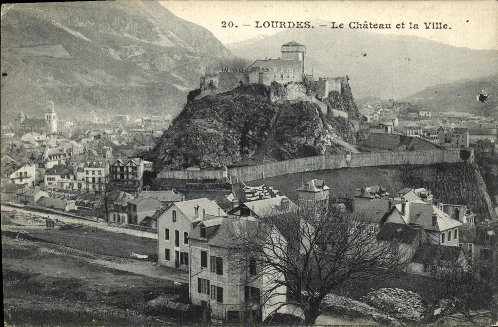 Lourdes — Das Schloss und die Stadt — Unbekannter Verlag, Nr. 20 - Vorderseite