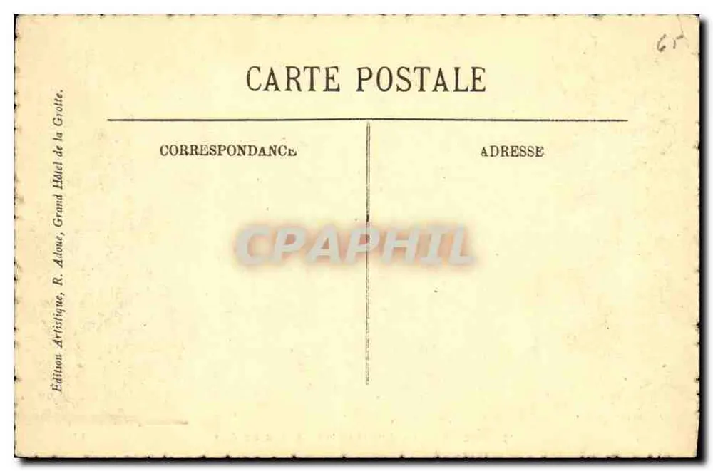 Lourdes — O Castelo e o Pic du Jer — LL - Verso