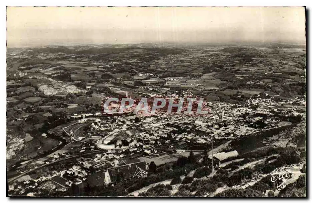 Lourdes (H.-P.) — Vista geral tirada do Pic du Jer — editor L. Chatagueau, n° 140 - Frente