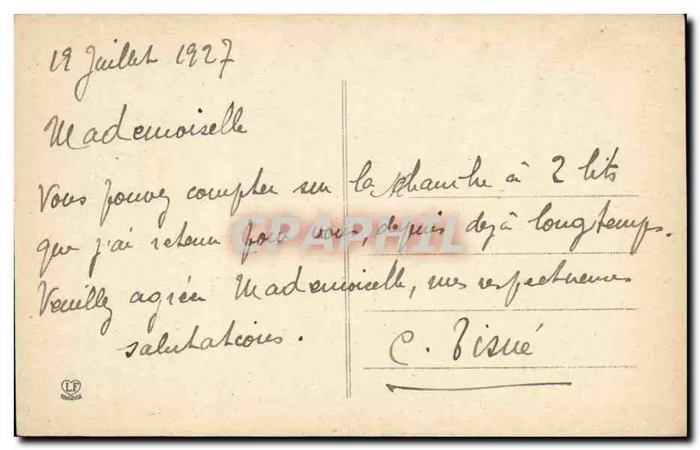 Lourdes — A Basílica e Escadas — Autotipo Labeur Frères, Toulouse - Verso