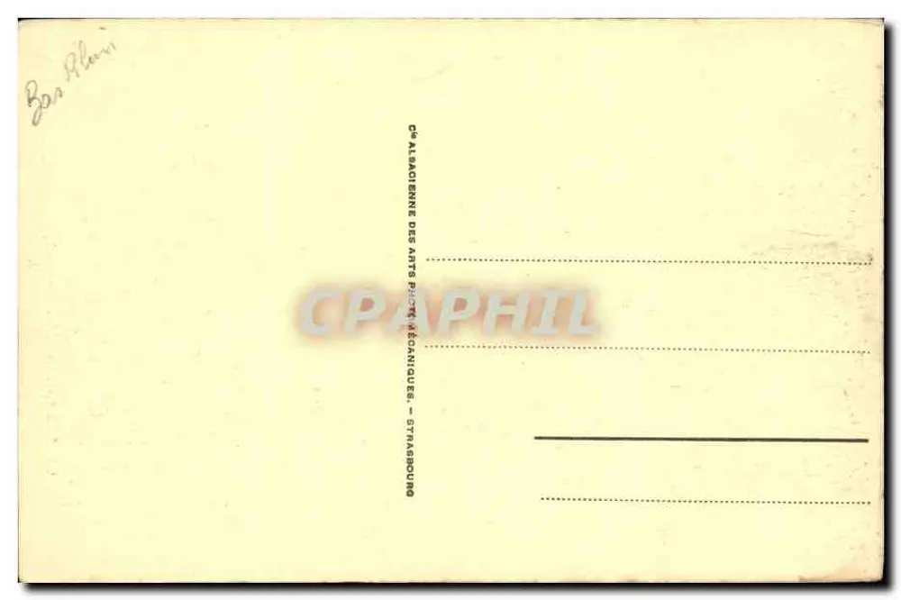 As cigarras na Alsácia — 97 — Cie Alsacienne des Arts Pièces Mécaniques, Strasbourg - Verso