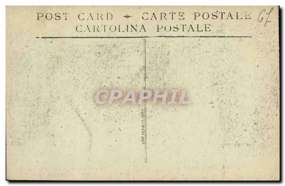 Ruínas do Castelo de Landsberg — Alsácia — editor não identificado - Verso