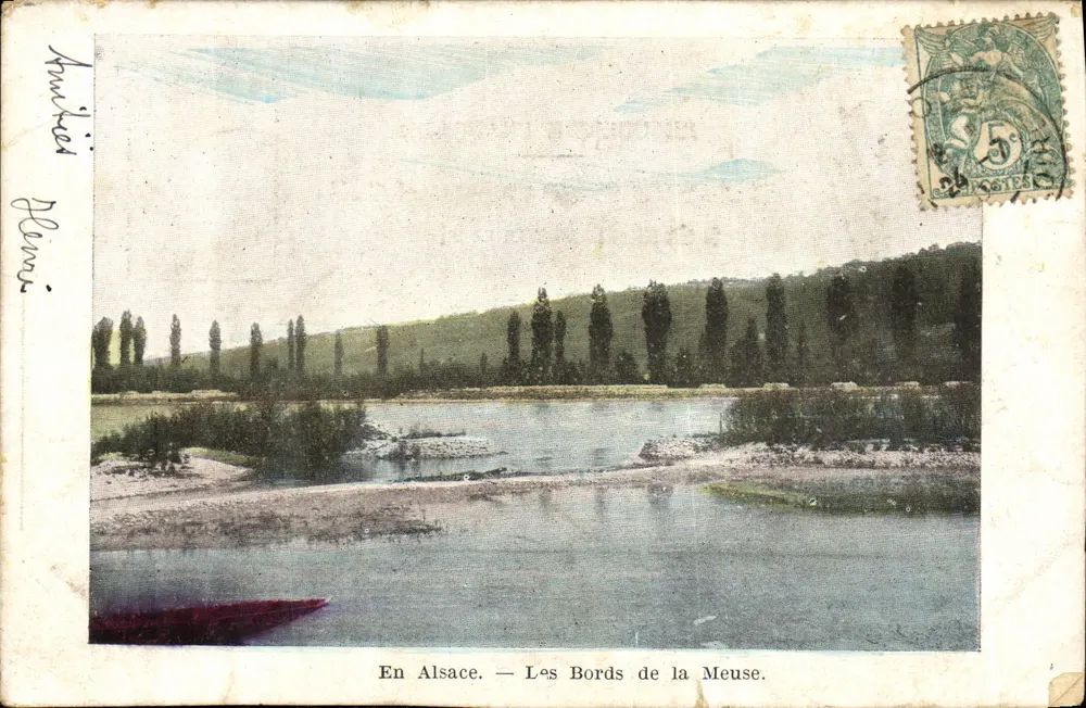As Margens do Rio Meuse — Na Alsácia — Editor não visível - Frente
